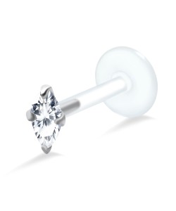 Marquise Shaped Stone Labrets Push-in LA-190